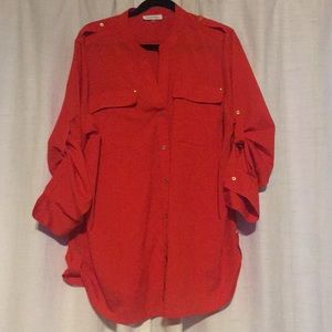 Red Calvin Klein Top